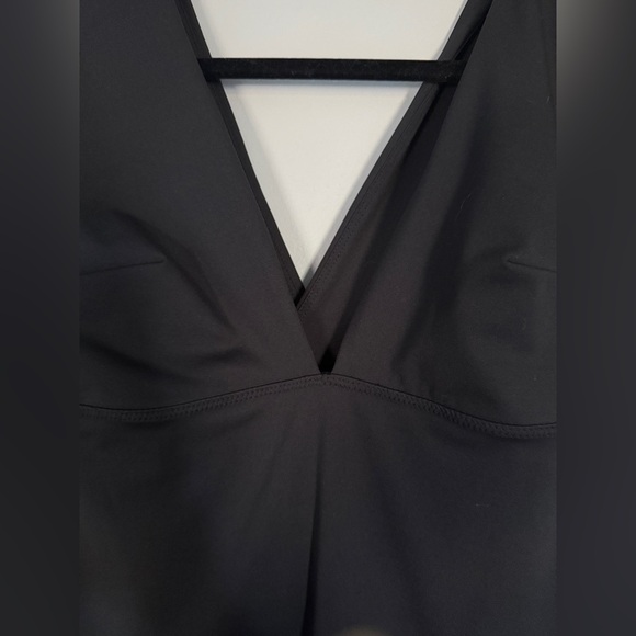 Free People Movement After Hours Plunge Neck jumpsuit with Minj Flare Bottom - Picture 3 of 11